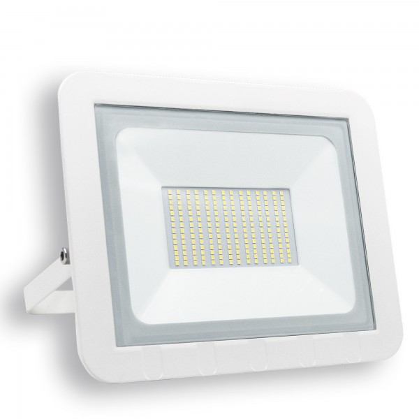 Proyector led plano blanco  100w.fria