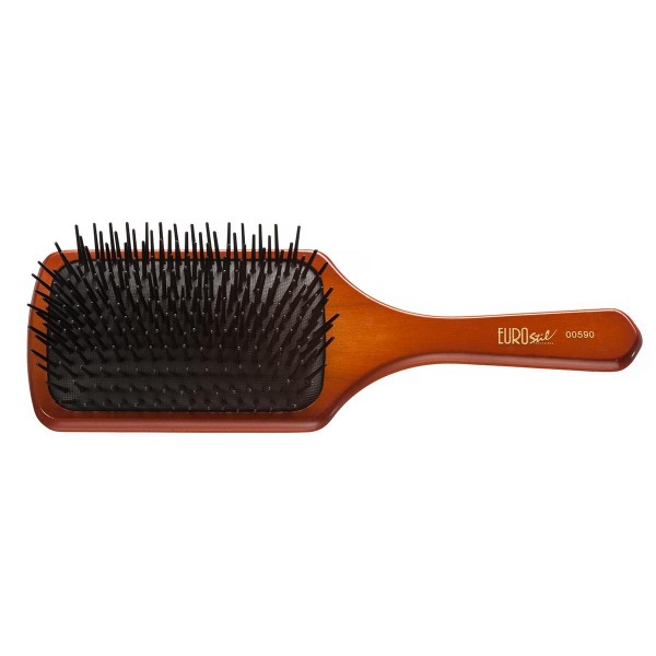 Eurostil goma rectangular cepillo pua plastico 1un