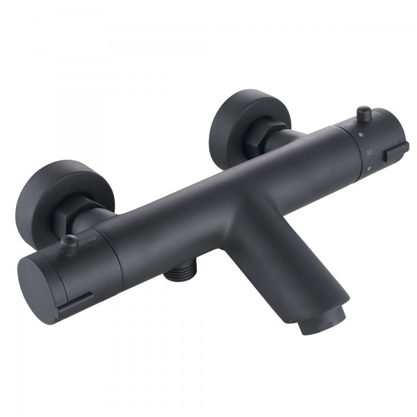 Grifo coral negro termostatico bañera