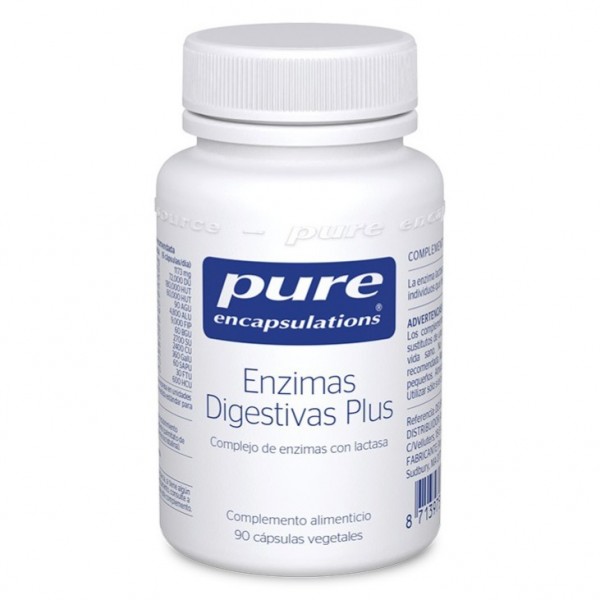 Pure Encapsulations Enzimas Digestivas Plus 90 C