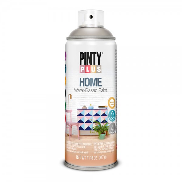 Pintura acrílica spray home water-based 520 cc brown taupe hm115 (pack 2 unidades)