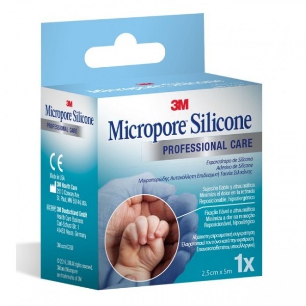 Esparadrapo Silicona Hipoaler 3M 5mx2,5c