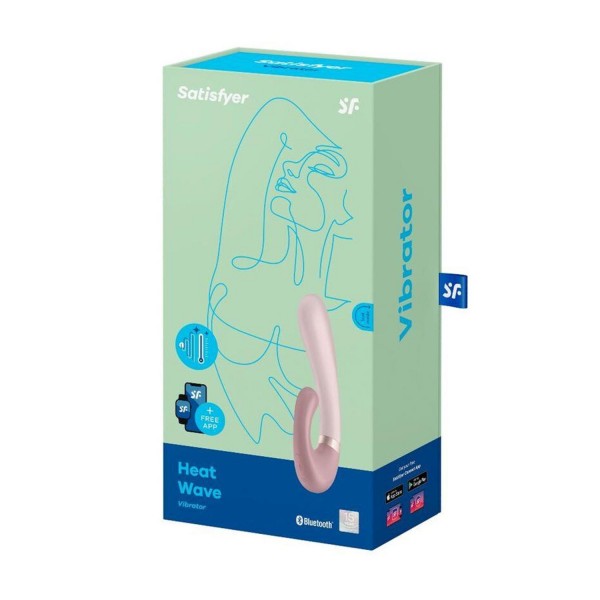 Satisfyer heat wave vibrador rosa con app 1un