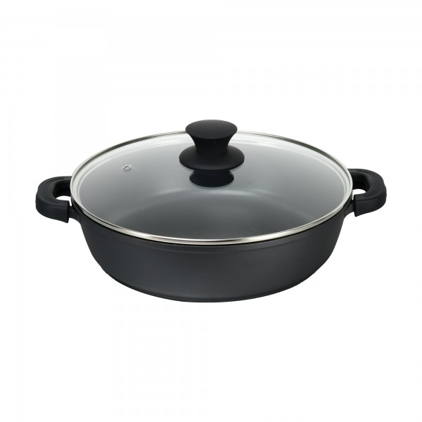 Cacerola al.fund.black baja xylan 36cm