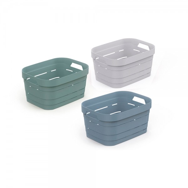 Cesto para ropa 4,9 l, colores surtidos 23,5 x 17,5 x 12 cm (pack 4 unidades)