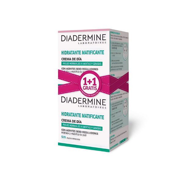 Diadermine crema de dia hidratante matificante 2x50ml