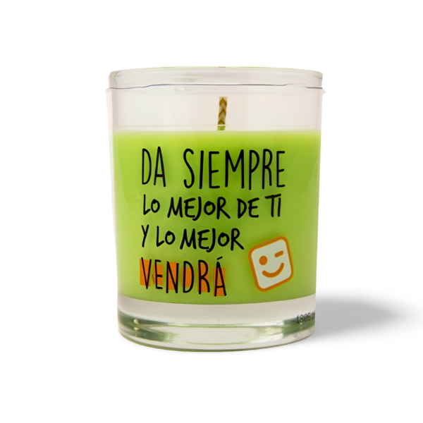 Vela Perfumada da siempre lo mejor de ti y lo mejor vendra
