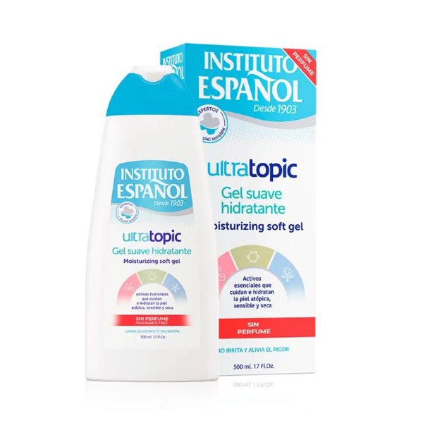 Instituto español ultratopic gel hidratante suave sin perfume 500ml