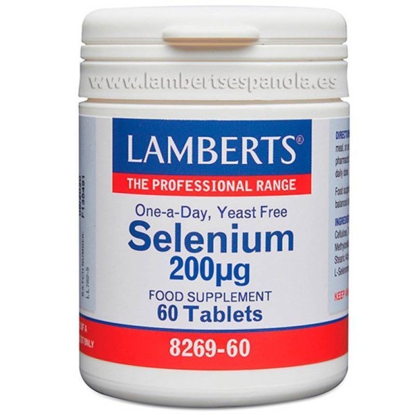 Selenio 200mcg 60 Comps Lamberts