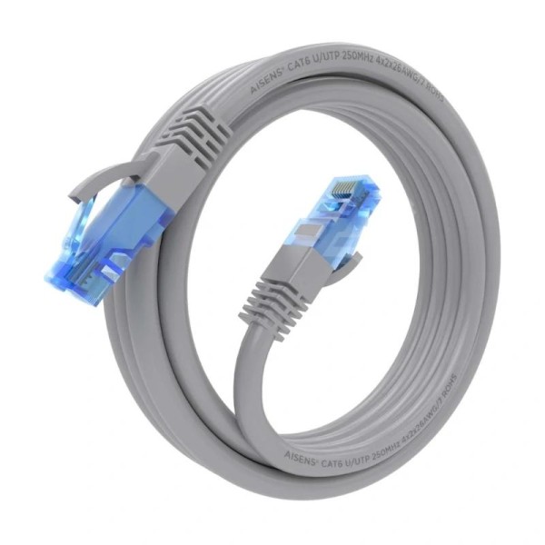 Aisens cable rj45 cat.6 utp awg26 cca gris 3.0m