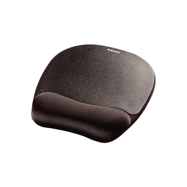 Fellowes alfombrilla reposamuñecas memory negro