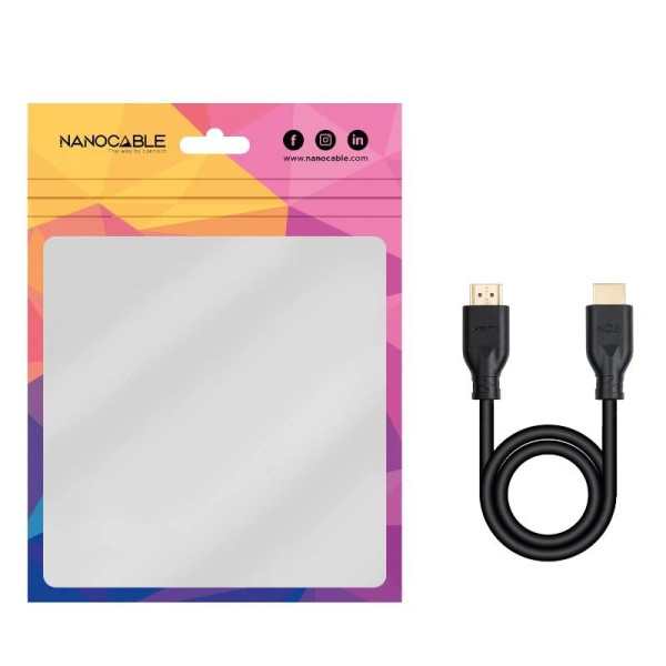 Nanocable cable hdmi v2.0 4k@60hz 18gbps ccs 5 m