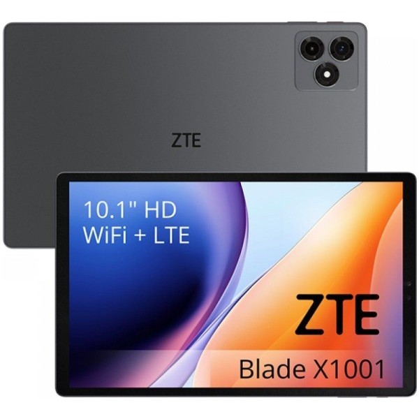 Zte tablet blade x1001 4g 10.1" 4-64gb grey + tpu