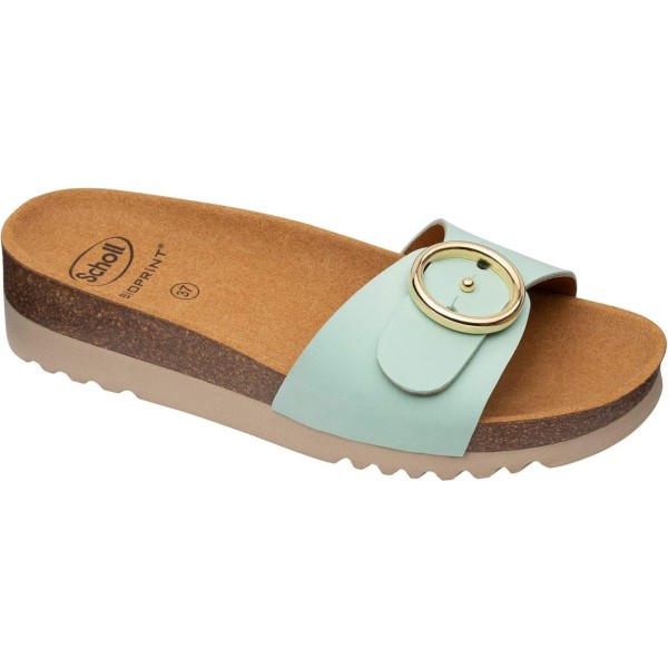 Scholl Sandalia Malibu Mule Color Turquesa Talla 38
