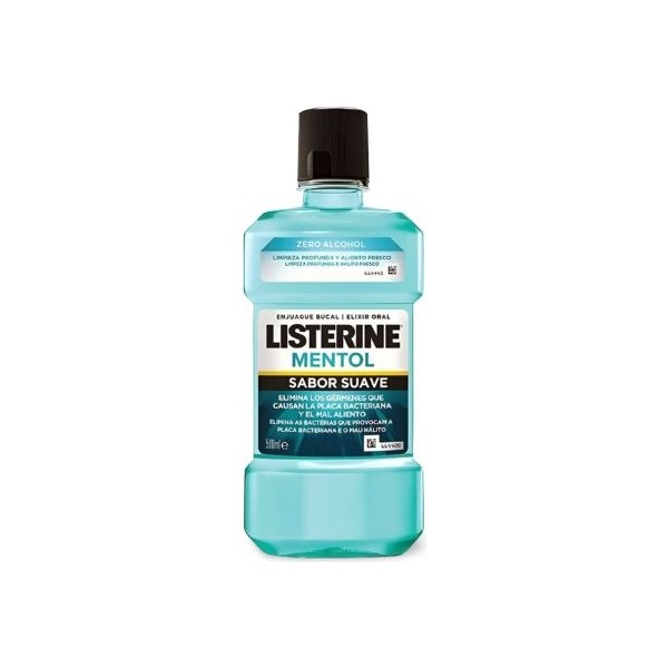 Listerine enjuague sabor suave mentol 500ml