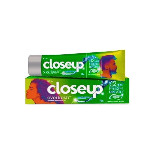 Closeup dentífrico everfresh menthol 90gr