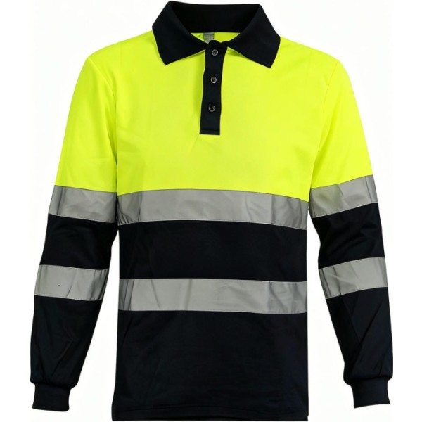 Polo reflectante m/larga t. xl