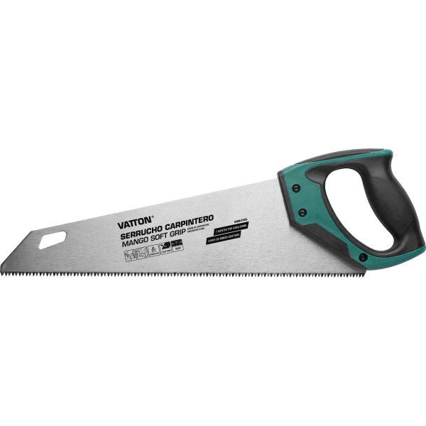 Serrucho carpintero m/soft grip 450mm.