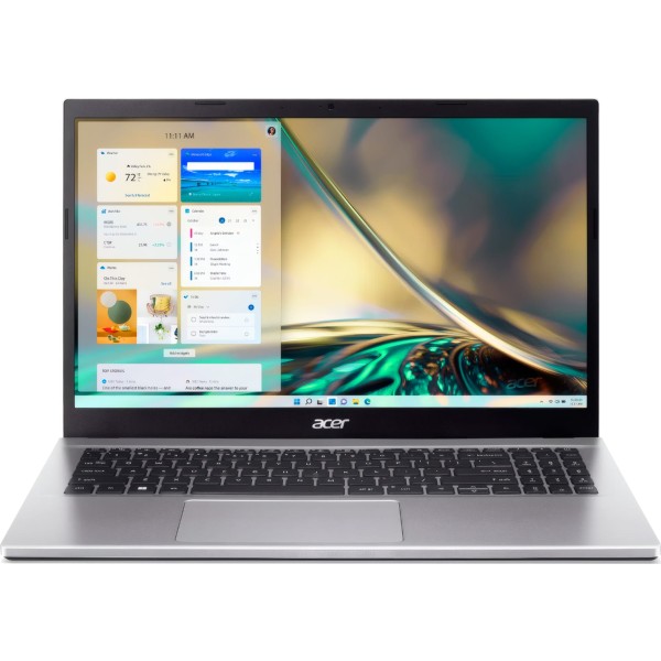 Acer aspire 3 plata / 15.6" lcd full hd / intel® core™ i5-1235u / 16 gb ddr4 / 512 gb ssd / windows 11 home