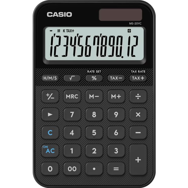 Casio ms-20yc negro / calculadora de mesa