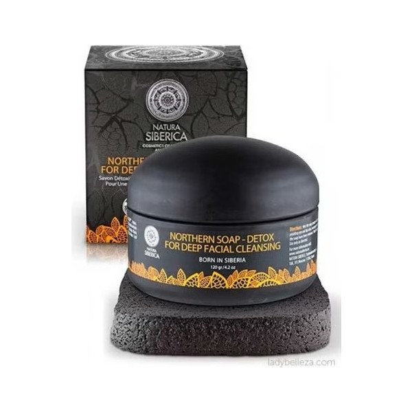 Natura Siberica Jab¢N Negro N¢Rdico Detox Para La Profunda Limpieza Facial 120 Ml